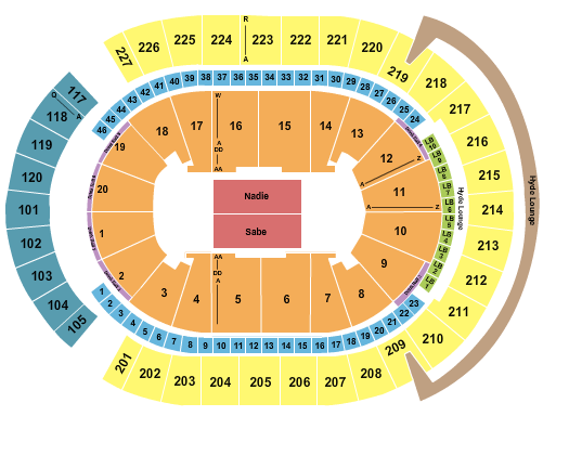 T-Mobile Arena Bad Bunny Seating Chart