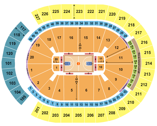 T-Mobile Arena Basketball 3 seating chart - eventticketscenter.com