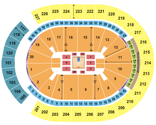 T-Mobile Arena Big 3 Seating Chart