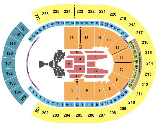 T-Mobile Arena Billboard Music Awards Seating Chart
