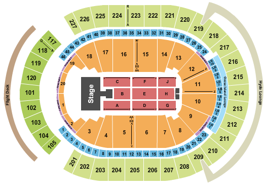 T-Mobile Arena Brandy Seating Chart