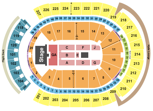 T-Mobile Arena Bruce Springsteen Seating Chart