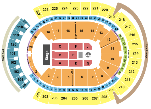 T-Mobile Arena Chris Brown Seating Chart