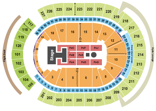 T-Mobile Arena Disney Seating Chart