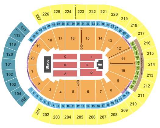 T-Mobile Arena Drake Seating Chart