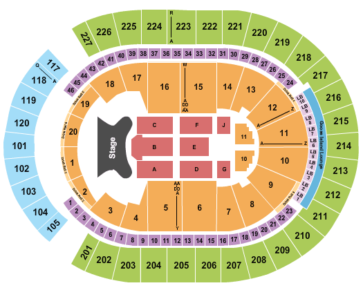 T-Mobile Arena Elton John Seating Chart