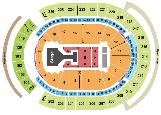 T-Mobile Arena G-Dragon Seating Chart