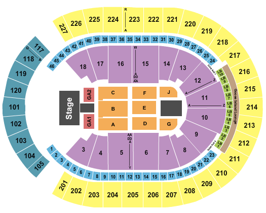 T-Mobile Arena Guns N Roses Seating Chart