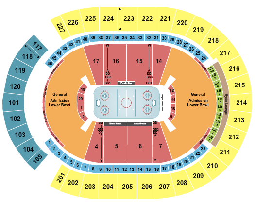 T-Mobile Arena Hockey 2 Seating Chart