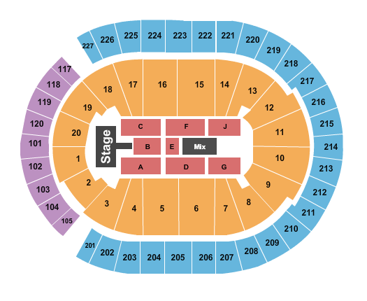 T-Mobile Arena Journey Seating Chart