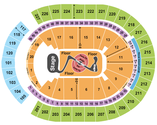 T-Mobile Arena Justin Timberlake Seating Chart