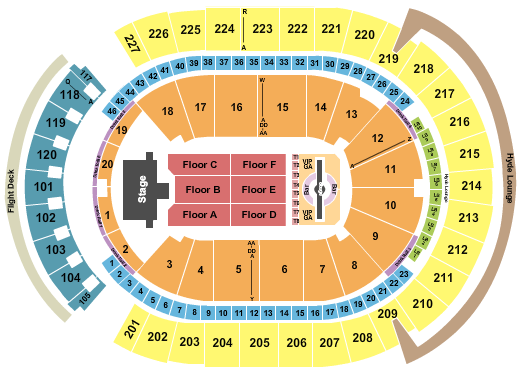 Justin Timberlake T-Mobile Arena Seating Chart