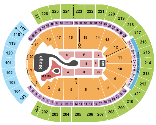 T-Mobile Arena Katy Perry Seating Chart
