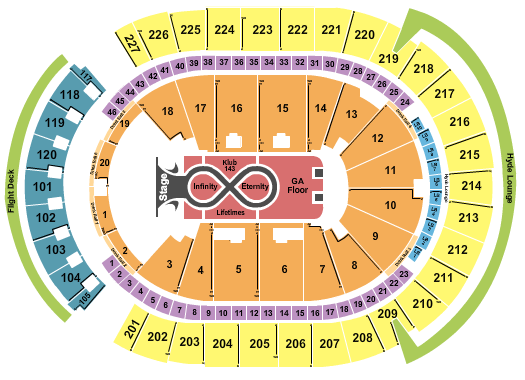 T-Mobile Arena Katy Perry Seating Chart