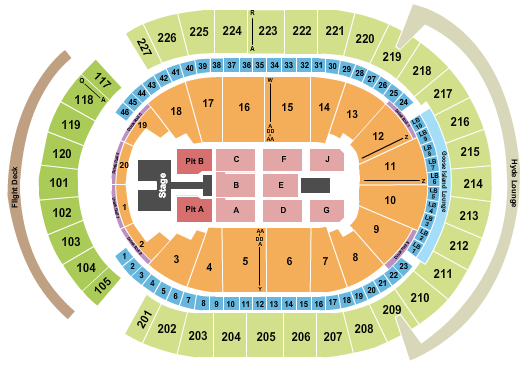 T-Mobile Arena Kelsea Ballerini Seating Chart