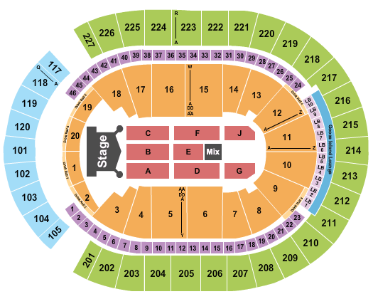 T-Mobile Arena Kiss Seating Chart