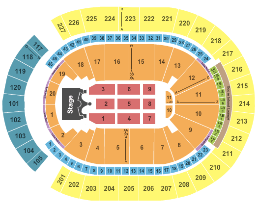 T-Mobile Arena Latin Grammy Awards Seating Chart