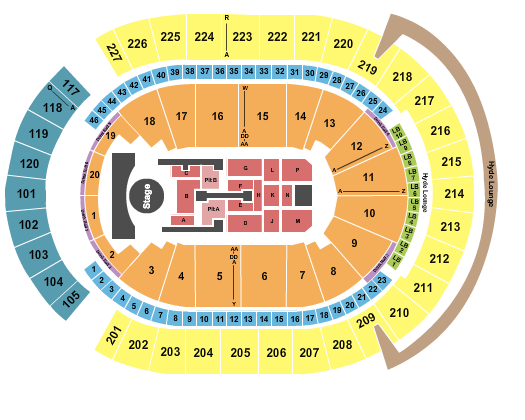 T-Mobile Arena Madonna Seating Chart