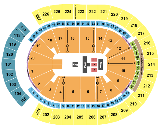 T-Mobile Arena Mayweather McGregor Weigh In Seating Chart