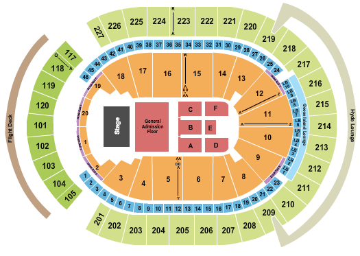seating chart for T-Mobile Arena My Chemical Romance - eventticketscenter.com