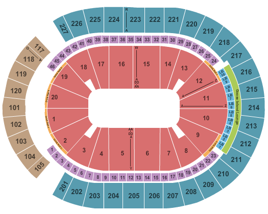 T-Mobile Arena Seating Chart - Las Vegas