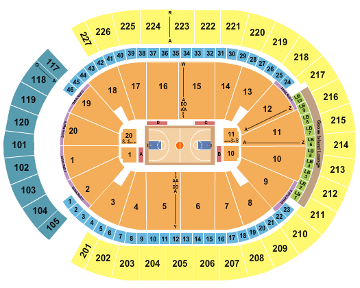 T-Mobile Arena Pac 12 Seating Chart