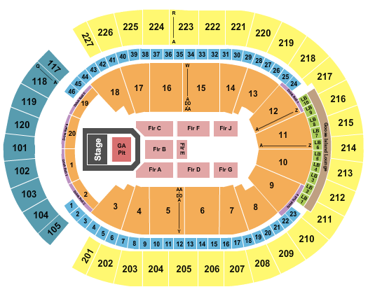 T-Mobile Arena Panic! At The Disco 2 Seating Chart