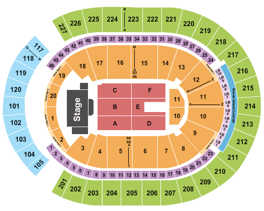 T-Mobile Arena Paul McCartney Seating Chart