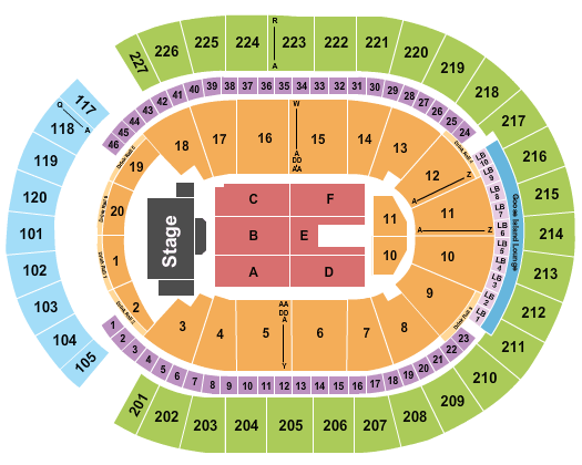 Paul Mccartney Seating Chart Lambeau