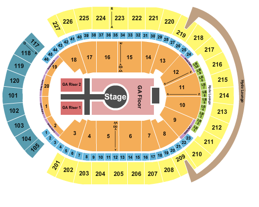 T-Mobile Arena Peso Pluma Seating Chart