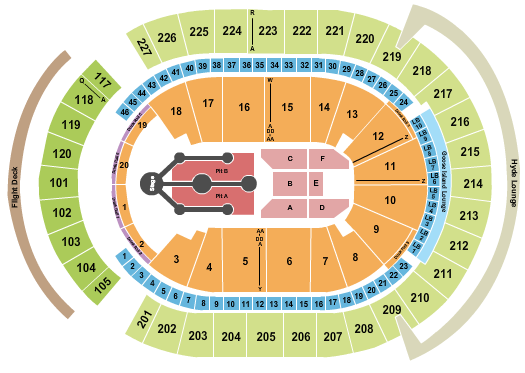 T-Mobile Arena Post Malone Seating Chart