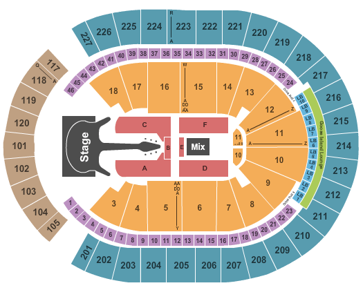T-Mobile Arena Queen & Adam Lambert Seating Chart