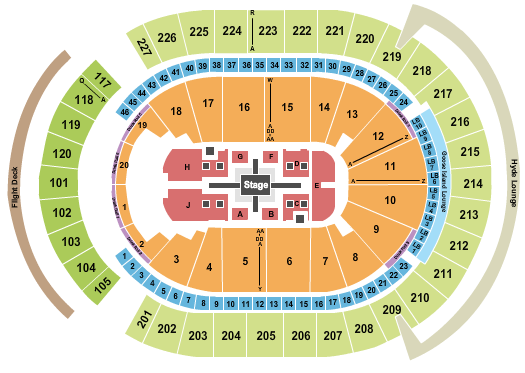 seating chart for T-Mobile Arena Roger Waters - eventticketscenter.com