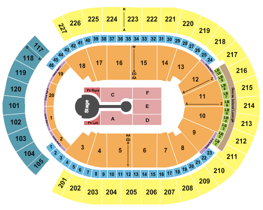 T-Mobile Arena Shawn Mendes Seating Chart