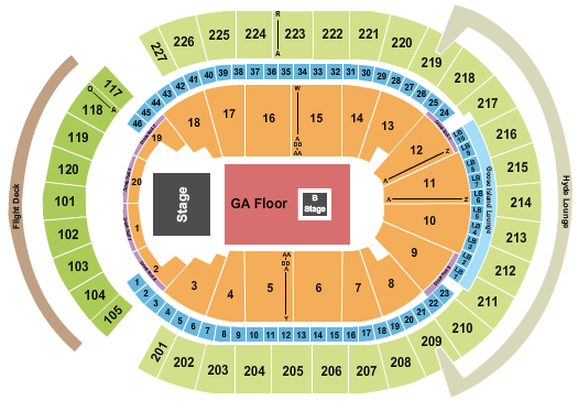 seating chart for T-Mobile Arena Swedish House Mafia - eventticketscenter.com