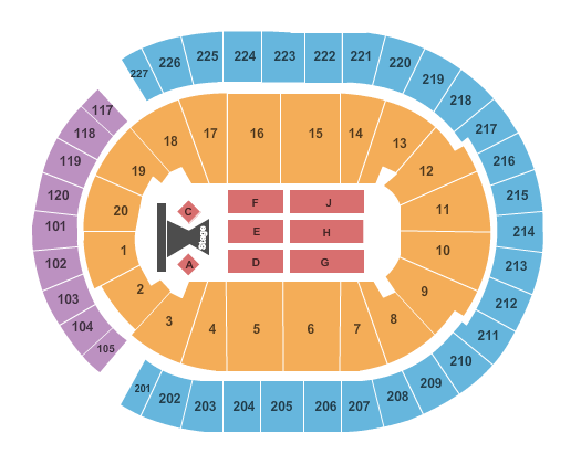 T-Mobile Arena Tim McGraw Seating Chart