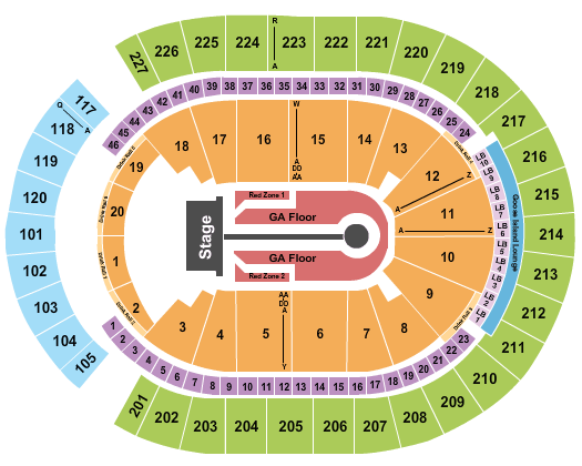 T-Mobile Arena U2 Seating Chart