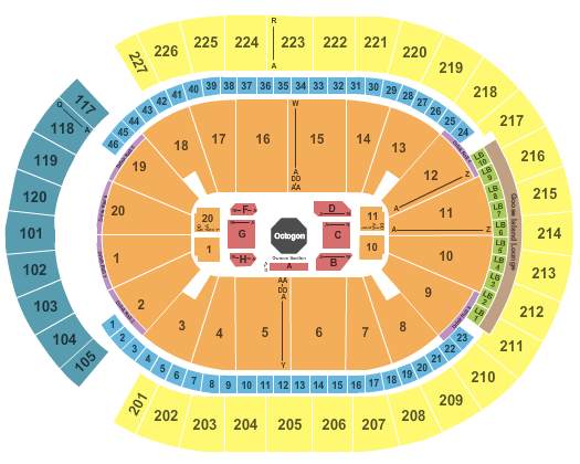 T-Mobile Arena UFC Seating Chart