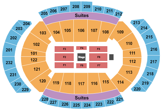 T-Mobile Center Center Stage 2 Seating Chart