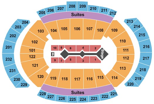 T-Mobile Center For King and Country Seating Chart