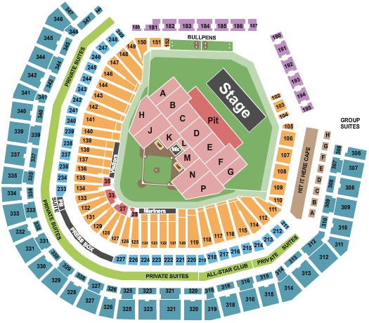 T-Mobile Park Chilli Peppers Seating Chart