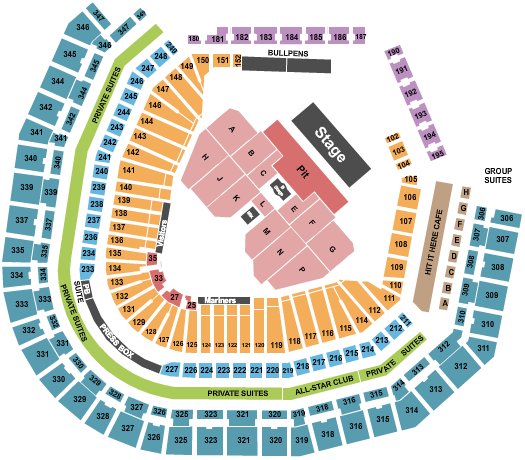 T-Mobile Park Seating Chart