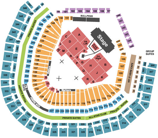 T-Mobile Park Seating Chart