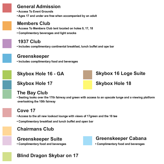 seating chart for TPC Scottsdale - Phoenix Open - eventticketscenter.com