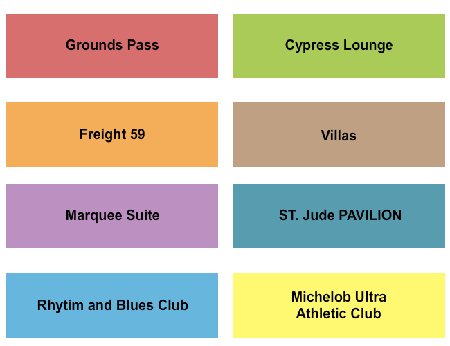 TPC Southwind Golf 2 Seating Chart