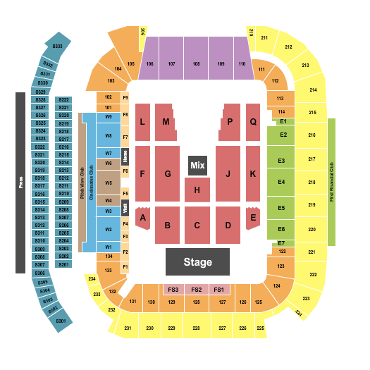 TQL Stadium Concert Seating Chart