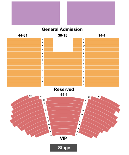 Table Mountain Casino End Stage Seating Chart