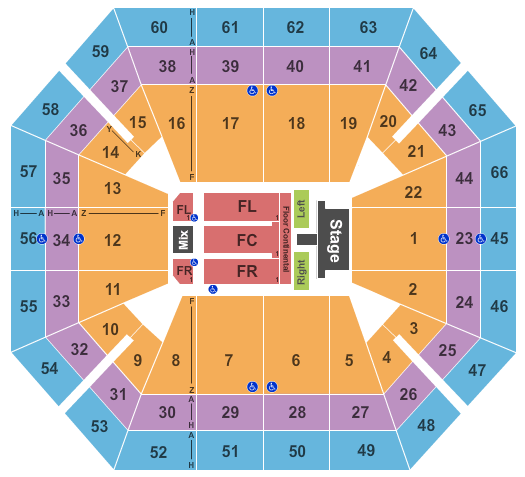 ExtraMile Arena 5 Seconds Of Summer Seating Chart