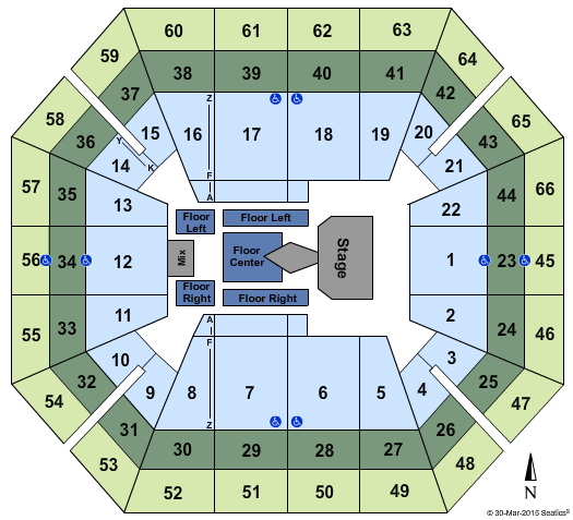 ExtraMile Arena Ariana Grande Seating Chart