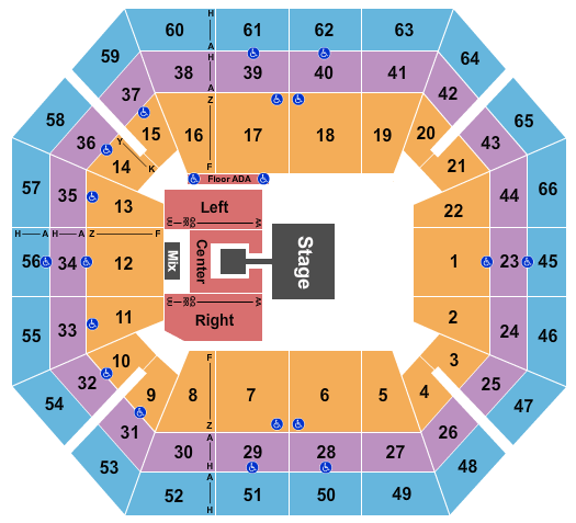 ExtraMile Arena Casting Crowns Seating Chart